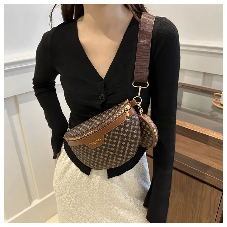 Sac banane monogramme – Sangle ajustable & pochette incluse