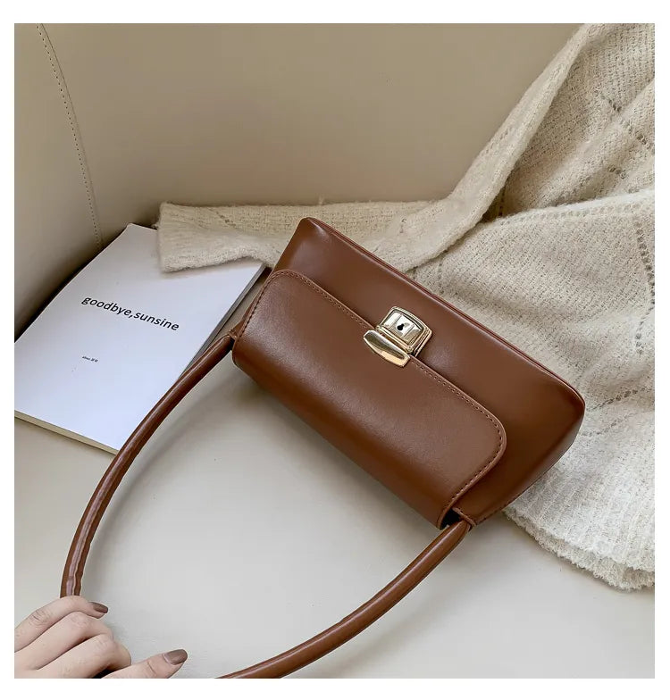 Mini sac bandoulière femme – Style vintage à fermoir tournant