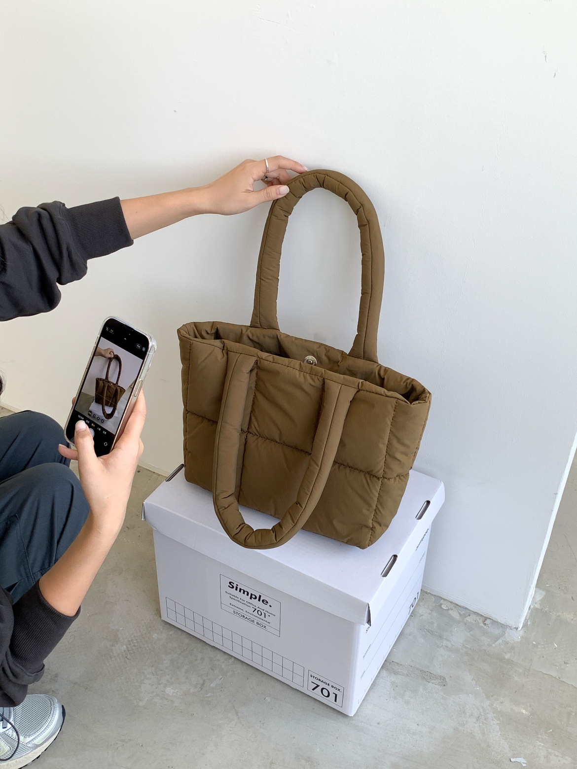 Tote matelassé – Doux & stylé pour tous les jours