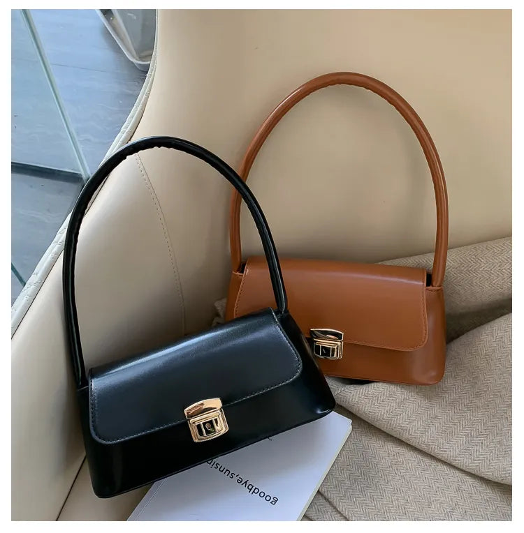 Mini sac bandoulière femme – Style vintage à fermoir tournant