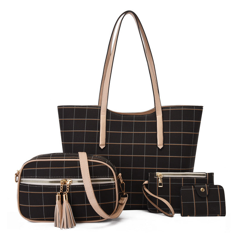 Set 4 pièces : tote et portefeuille