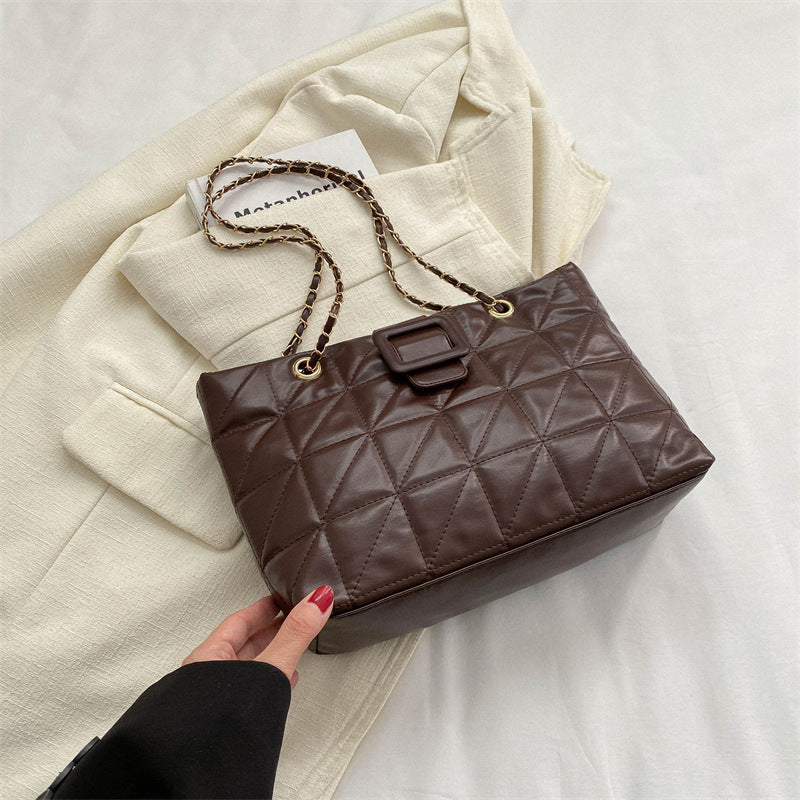Sac bandoulière matelassé à chaîne – Élégant & spacieux