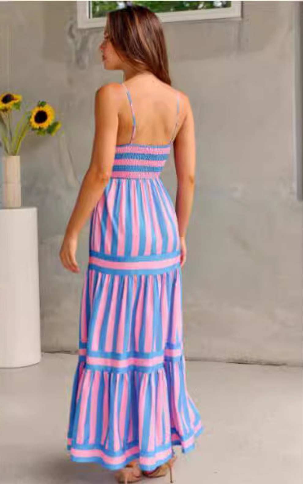 Robe Longue Rayée | Élégance d’Été