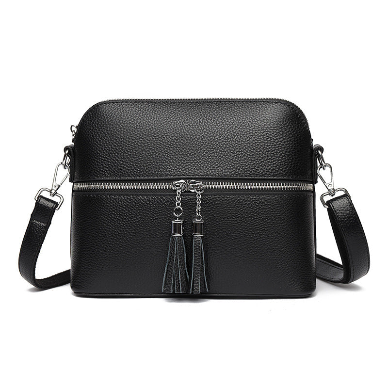 Sac bandoulière en cuir synthétique texturé
