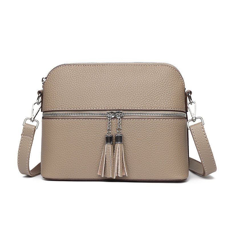 Sac bandoulière en cuir synthétique texturé