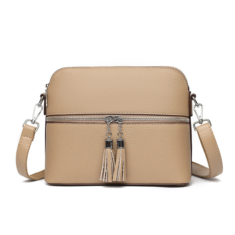 Sac bandoulière en cuir synthétique texturé