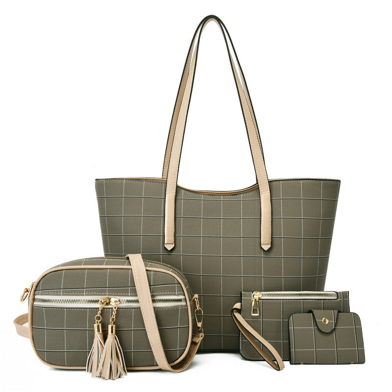 Set 4 pièces : tote et portefeuille