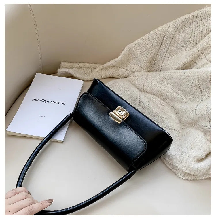 Mini sac bandoulière femme – Style vintage à fermoir tournant