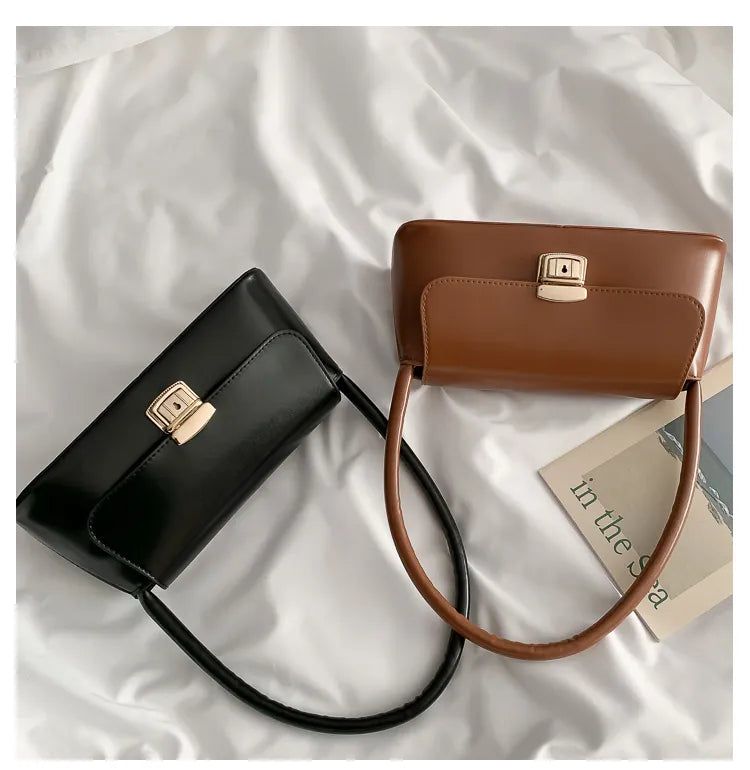 Mini sac bandoulière femme – Style vintage à fermoir tournant