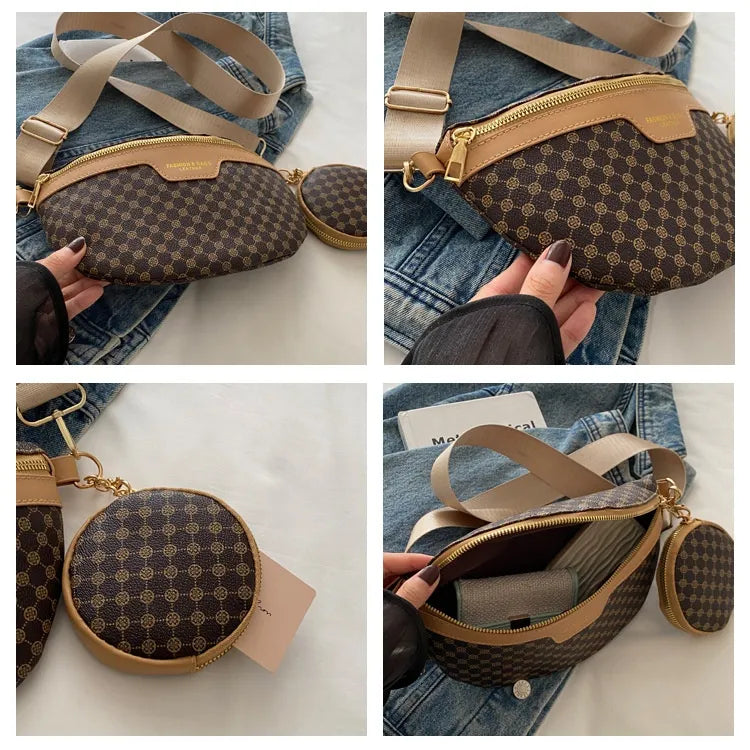 Sac banane monogramme – Sangle ajustable & pochette incluse