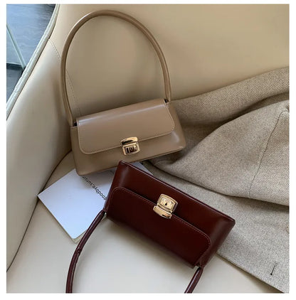 Mini sac bandoulière femme – Style vintage à fermoir tournant
