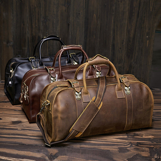 Sac Vintage de Voyage en Cuir Européen et Américain