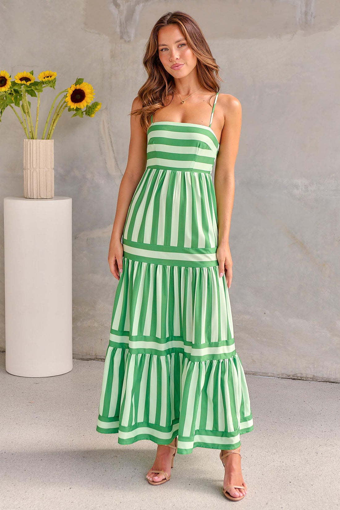 Robe Longue Rayée | Élégance d’Été