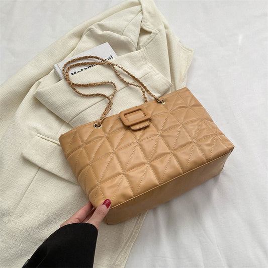 Sac bandoulière matelassé à chaîne – Élégant & spacieux