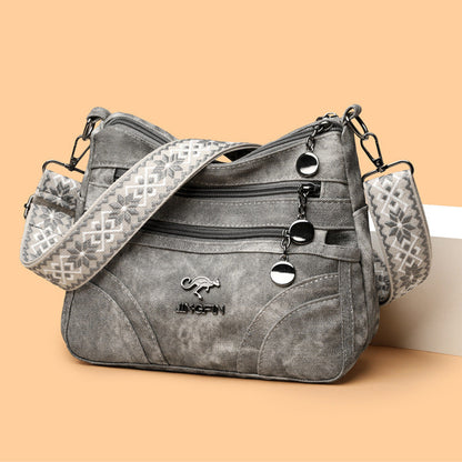 Sac bandoulière décontracté – Multi-zip léger
