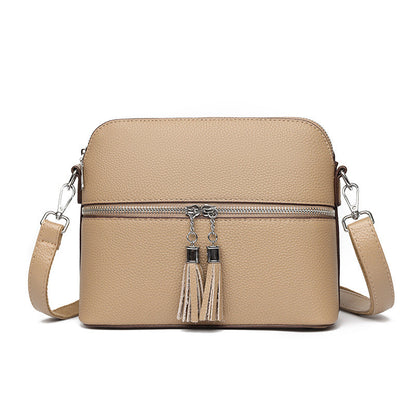 Sac bandoulière en cuir synthétique texturé