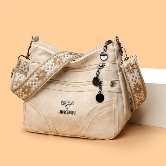Sac bandoulière décontracté – Multi-zip léger