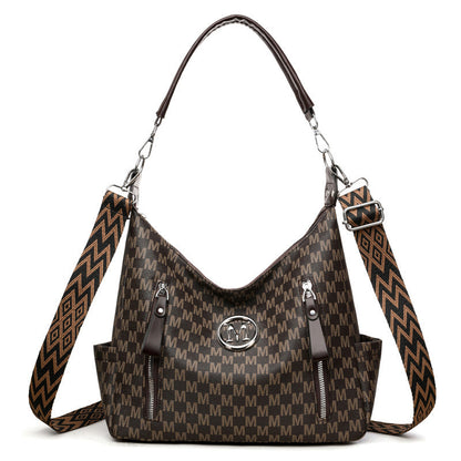 Sac bandoulière multi-positions – Imprimé monogramme tendance