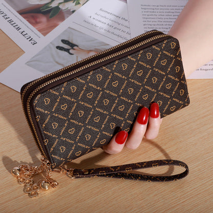 Portefeuille Femme Chic à Double Zip