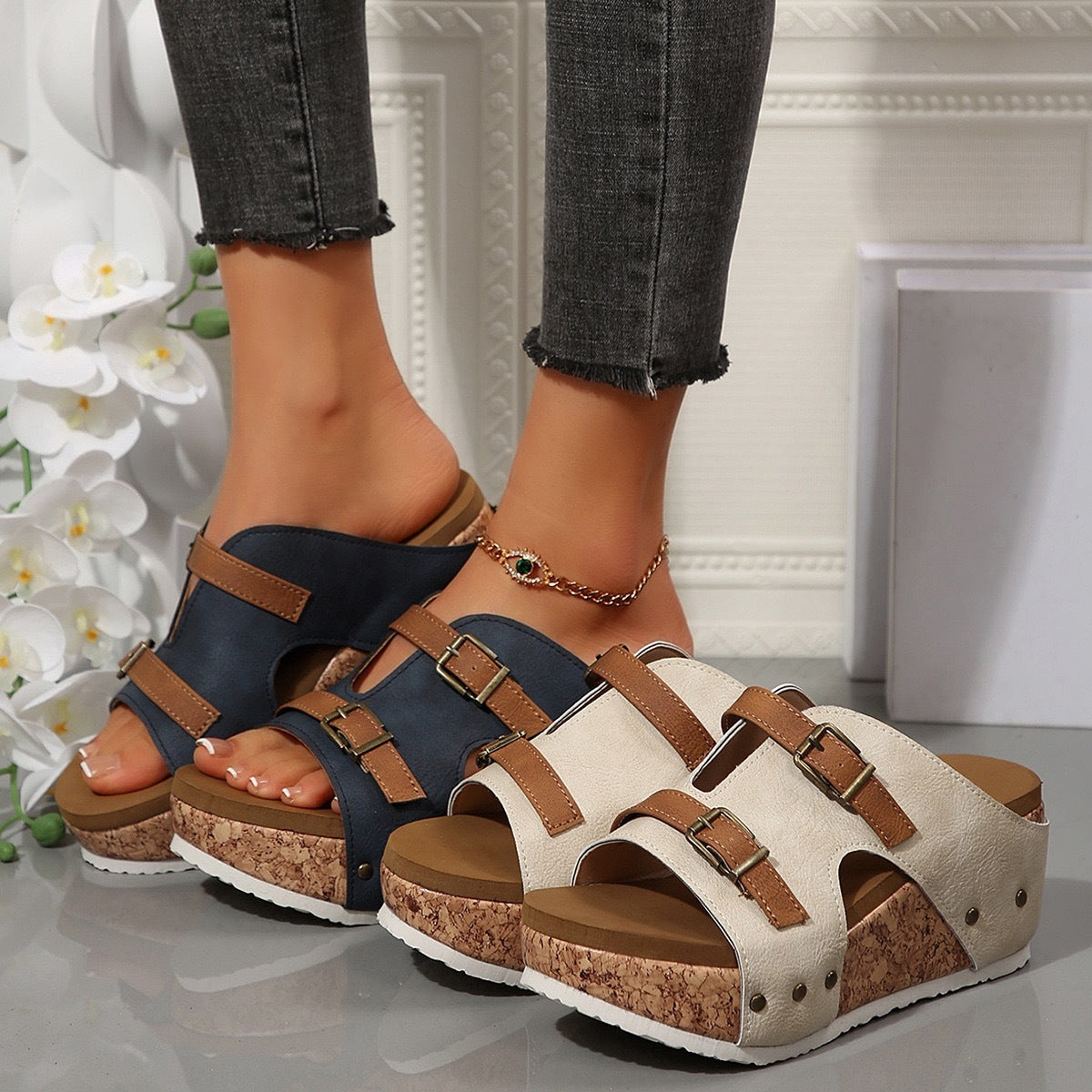 Sandales à Plateforme Chic