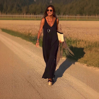 Robe Tendance Sexy à Bretelles et Décolleté en V