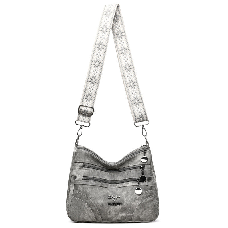 Sac bandoulière décontracté – Multi-zip léger