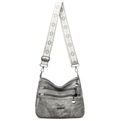Sac bandoulière décontracté – Multi-zip léger