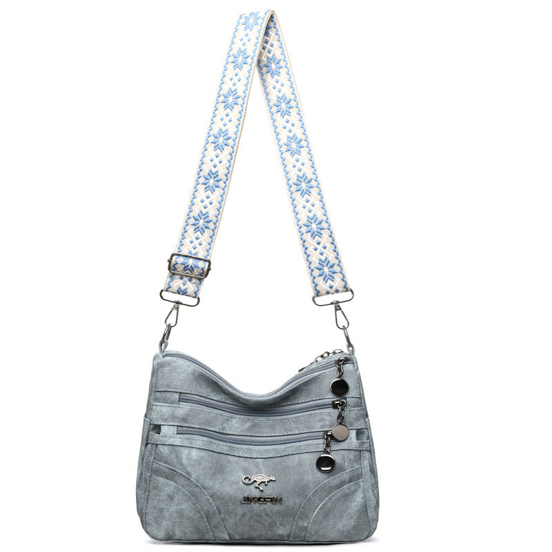 Sac bandoulière décontracté – Multi-zip léger