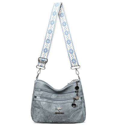 Sac bandoulière décontracté – Multi-zip léger